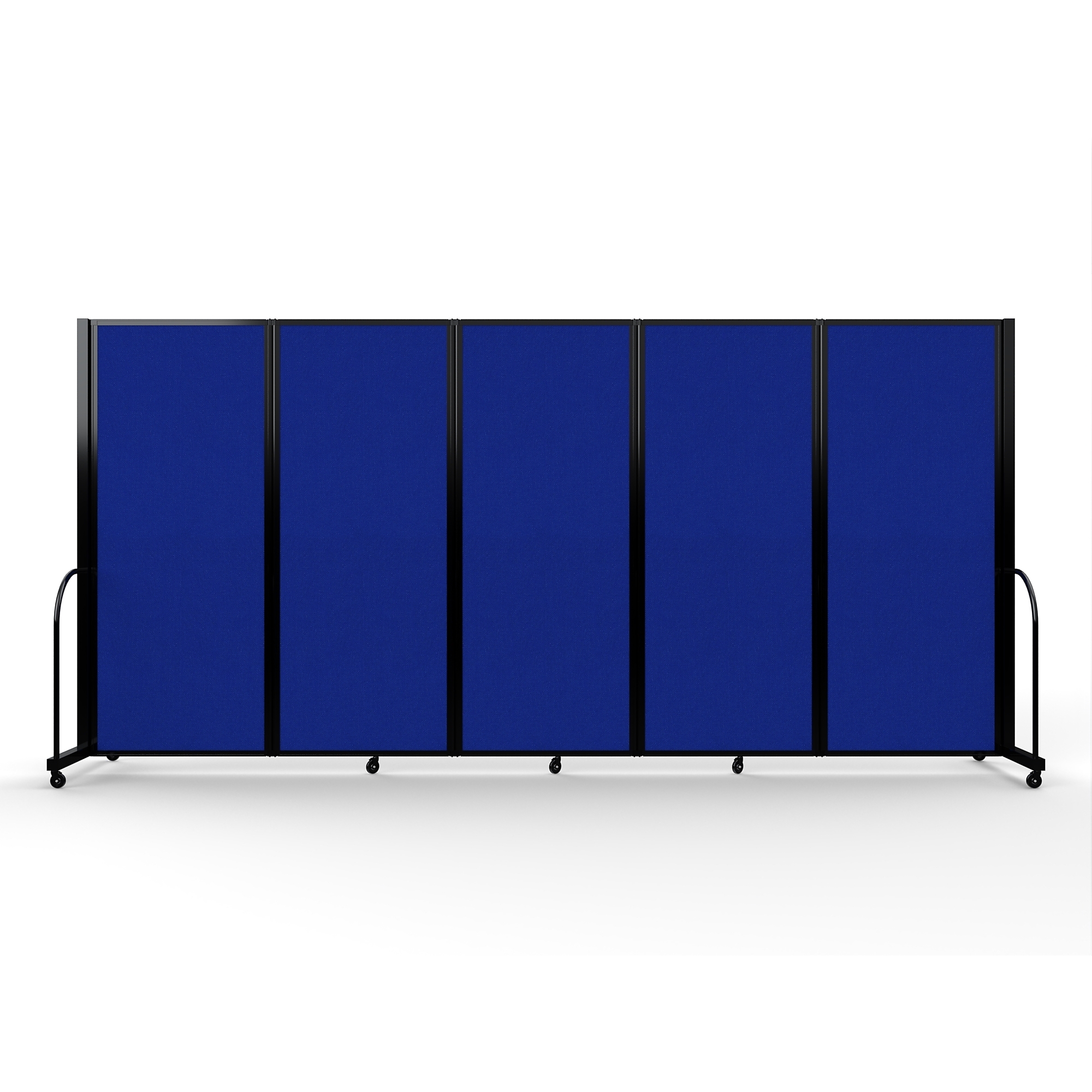 Screenflex Full Motion Divider — 6ft. 10in. x 14ft. 1in., Black Frame, Royal Blue, Model# FSH-6105-B-RYB